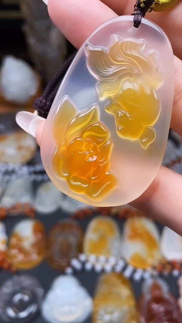 玛瑙/玉髓颈饰未镶嵌用****8ff