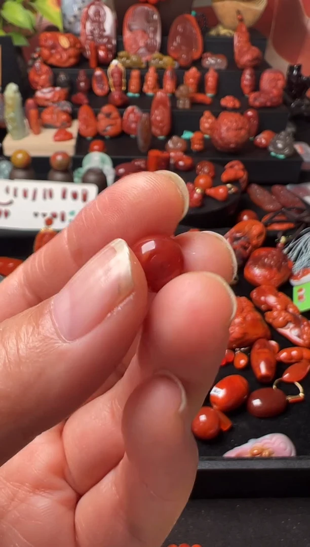 未镶嵌苹果珠南红玛瑙与**争老型