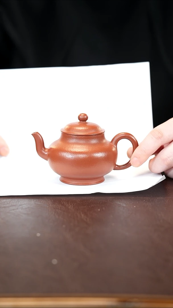 茶杯紫砂全手工 粗砂大红袍160cc
