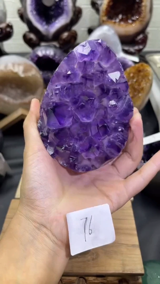 未镶嵌大型摆件（非配饰）紫晶x****奇76号龙蛋