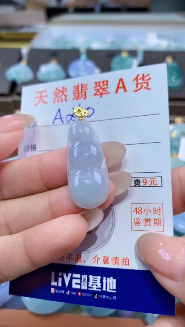颈饰未镶嵌翡翠天然缅甸翡翠A货挂件