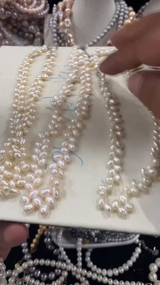项链合金淡水珍珠1