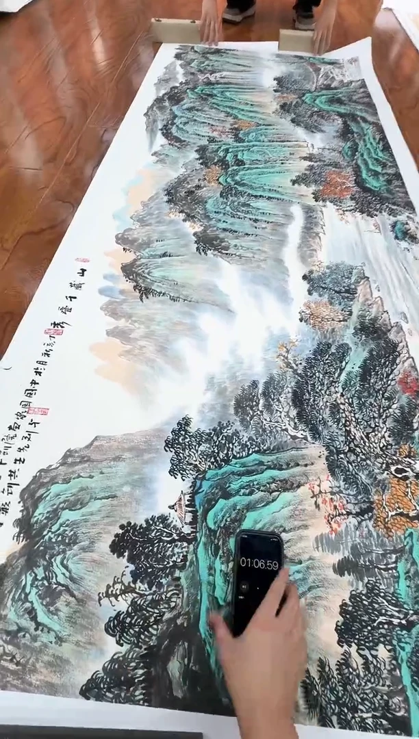 国画招****发孙桂国老师作品，带合影证书16-22
