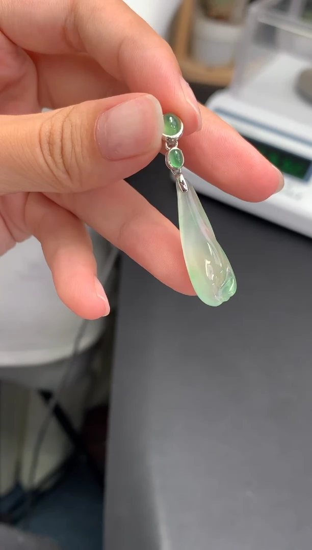 银S925镶嵌摆件翡翠模式推广期48小时鉴赏期