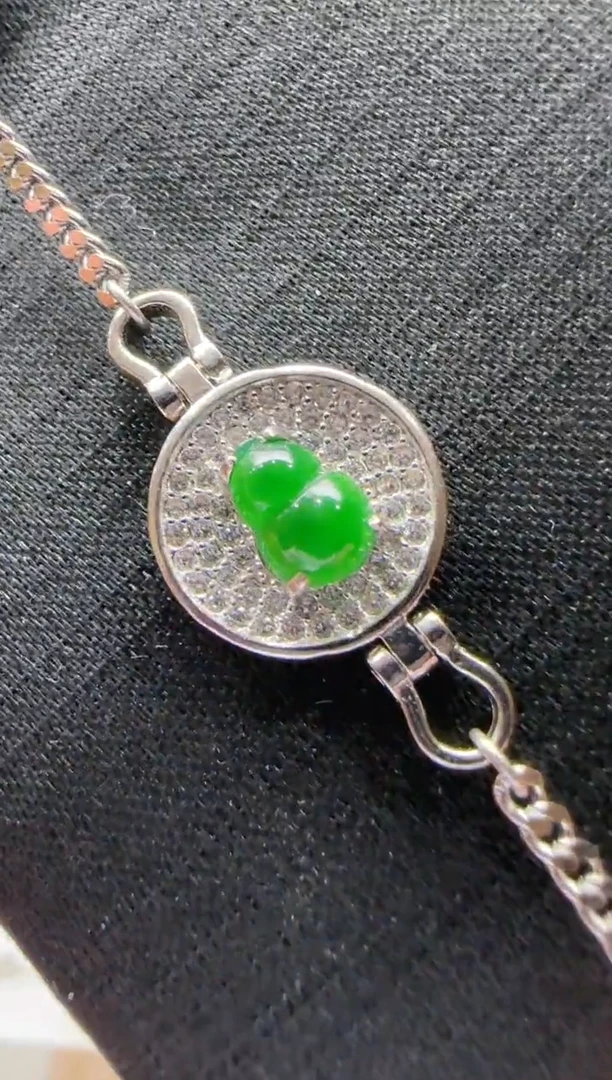 【闪购商品】翡翠手链银S925镶嵌多样性团购发一件