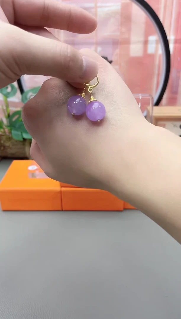 银S925镶嵌耳坠玛瑙/玉髓y283