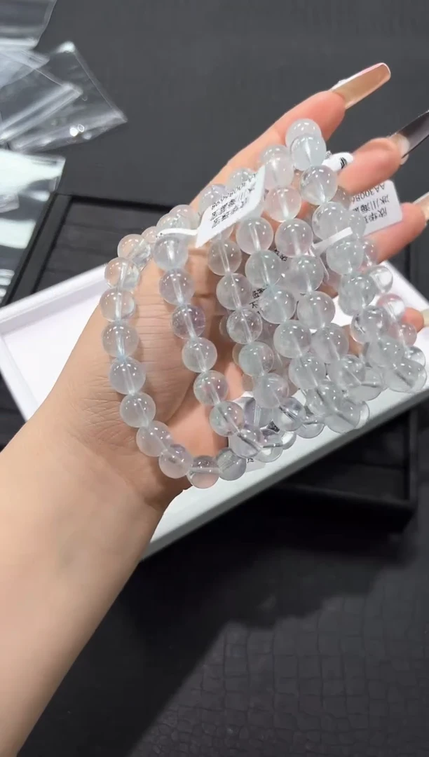 合成（培育）海蓝宝石未镶嵌47e多样性发其一【1条】默认微瑕10mm