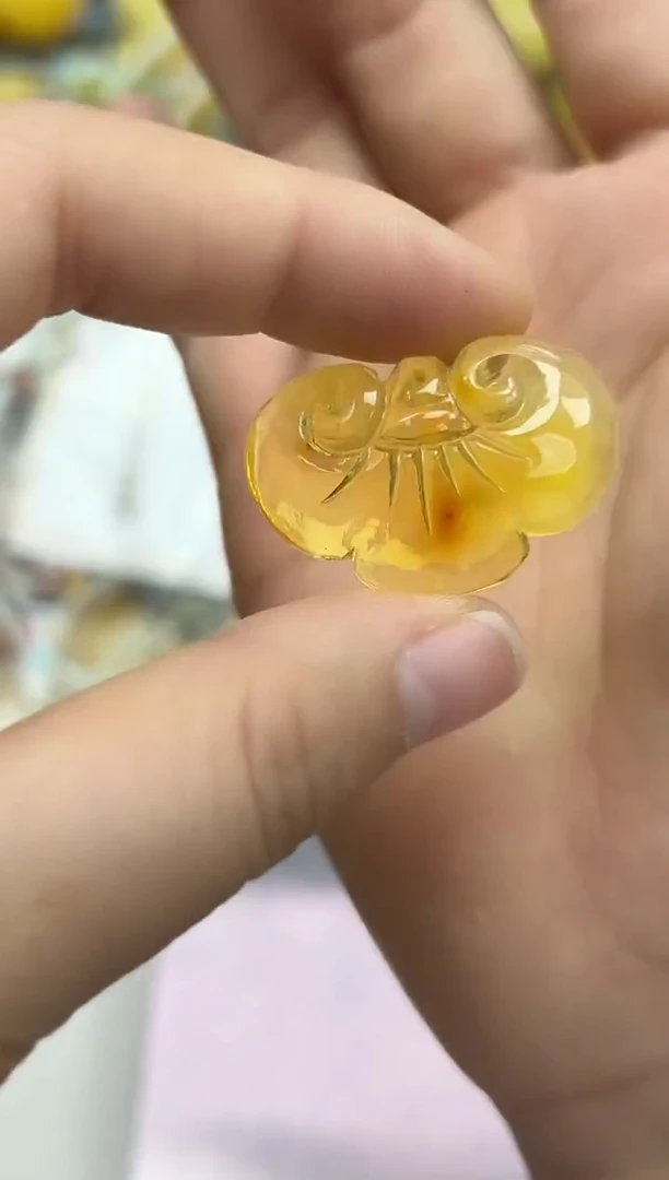 裸石琥珀未镶嵌琥珀蜜蜡吊坠