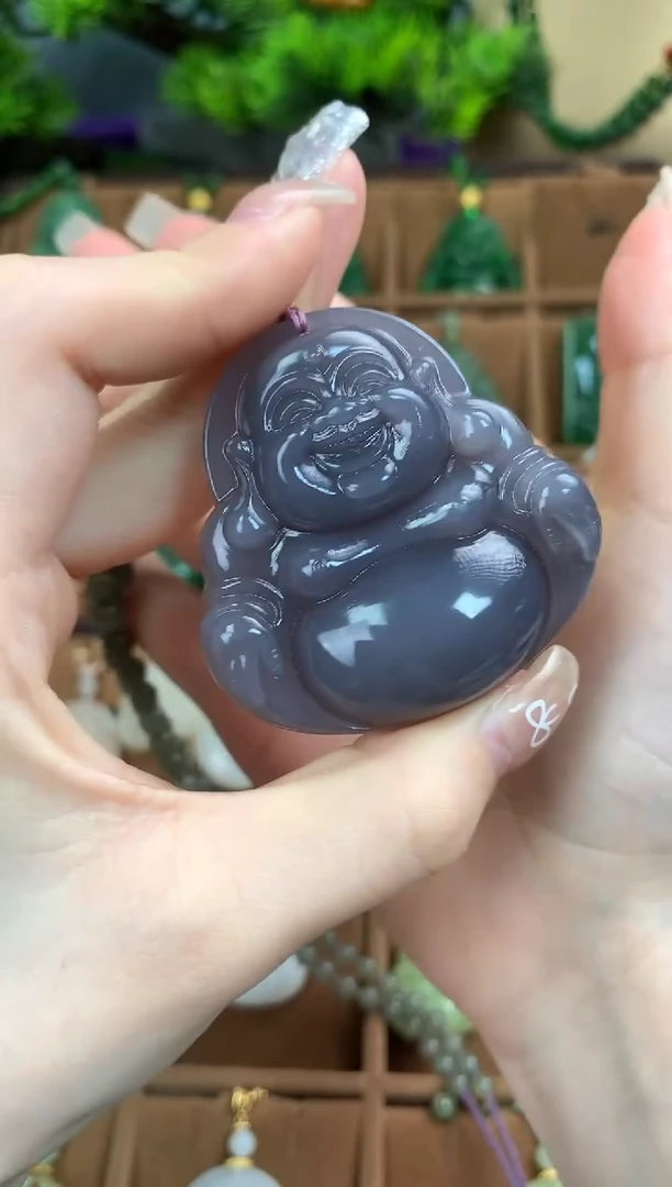 【闪购商品】和田玉颈饰18K金镶嵌吊坠50mm