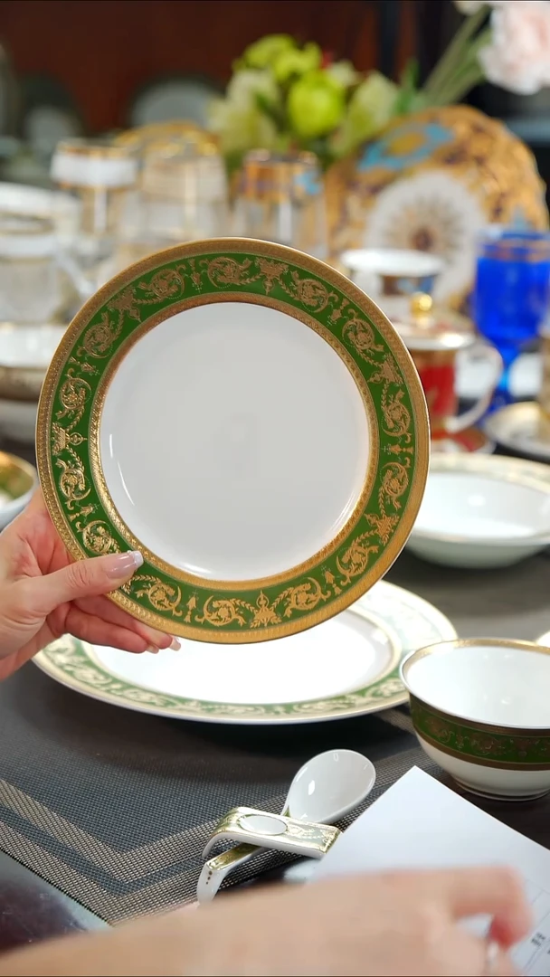 瓷片8英寸骨碟1个