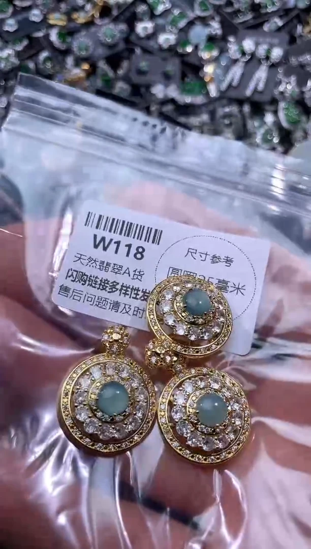 【闪购商品】翡翠颈饰未镶嵌W118多样性发其一