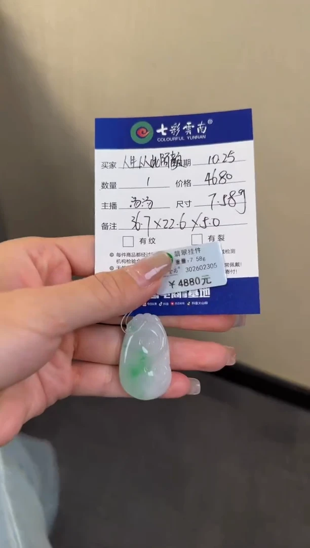 颈饰未镶嵌翡翠人****颜如意