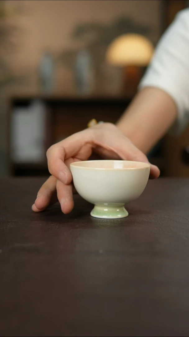 杯景德镇柴烧手作瑕疵