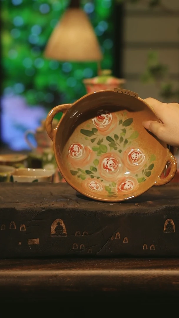 陶瓷052景德镇高温手绘釉下彩设计师款式