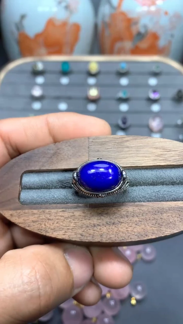 【闪购商品】青金石戒指未镶嵌W41（随机性发货只发一单）