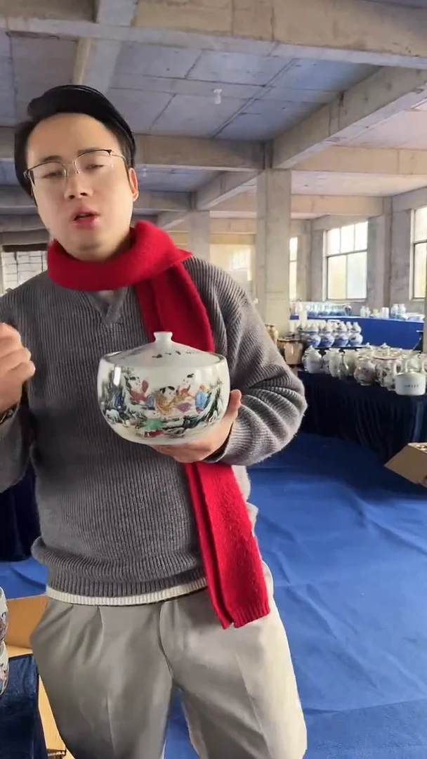 摆件瓷陶瓷猪油罐