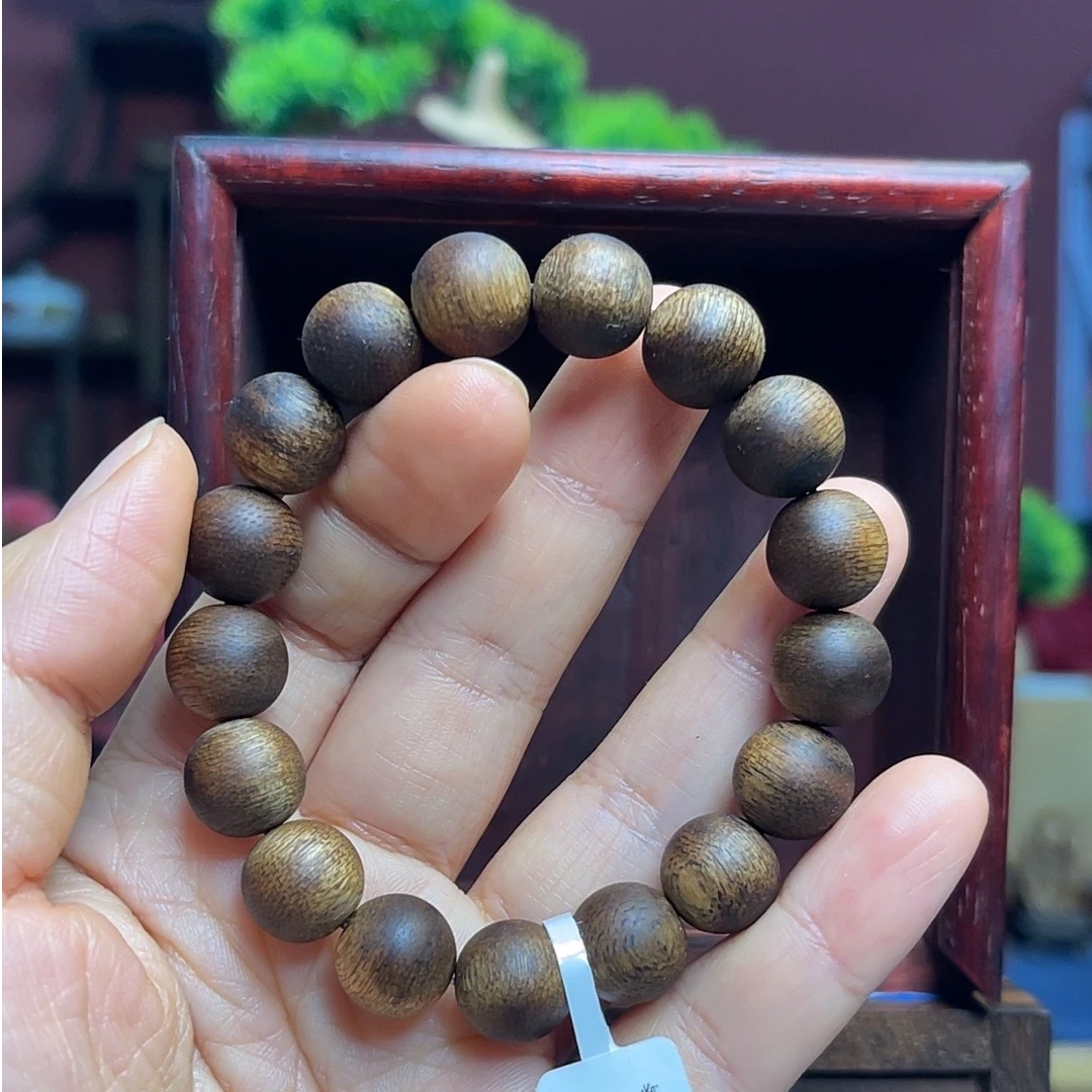 【闪购】沉香+木盒 越南富森红土老料手串12MM-100