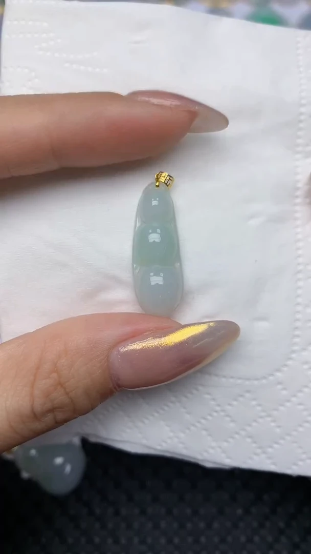 【闪购商品】翡翠颈饰18K金镶嵌 天然翡翠A货