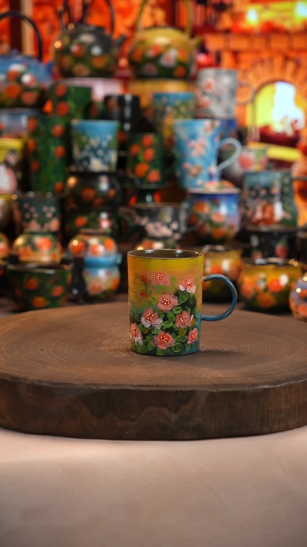 油画   釉下彩   杯子