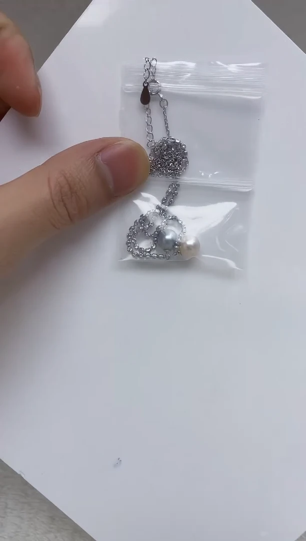 颈饰银S925镶嵌海水珍珠