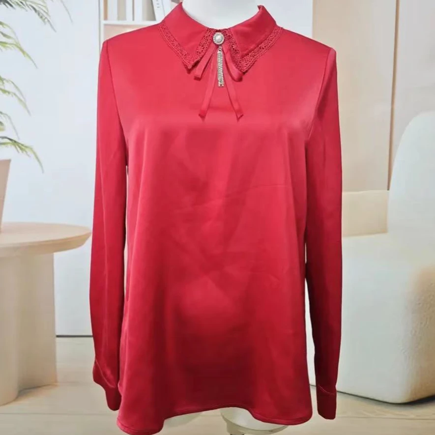 H2356女款气质长袖时尚休闲百搭打女士小衫L3