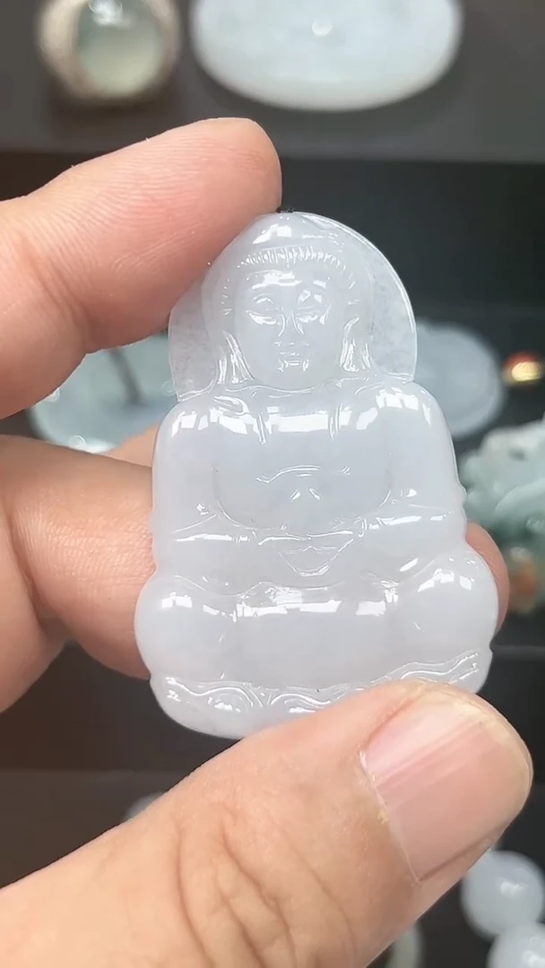 颈饰未镶嵌翡翠天然缅A翡翠