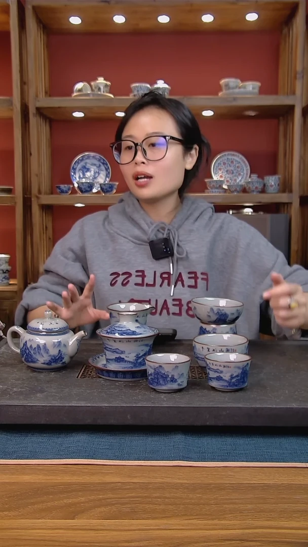 简装家用款7件套 老陶泥开片纹陶瓷茶具