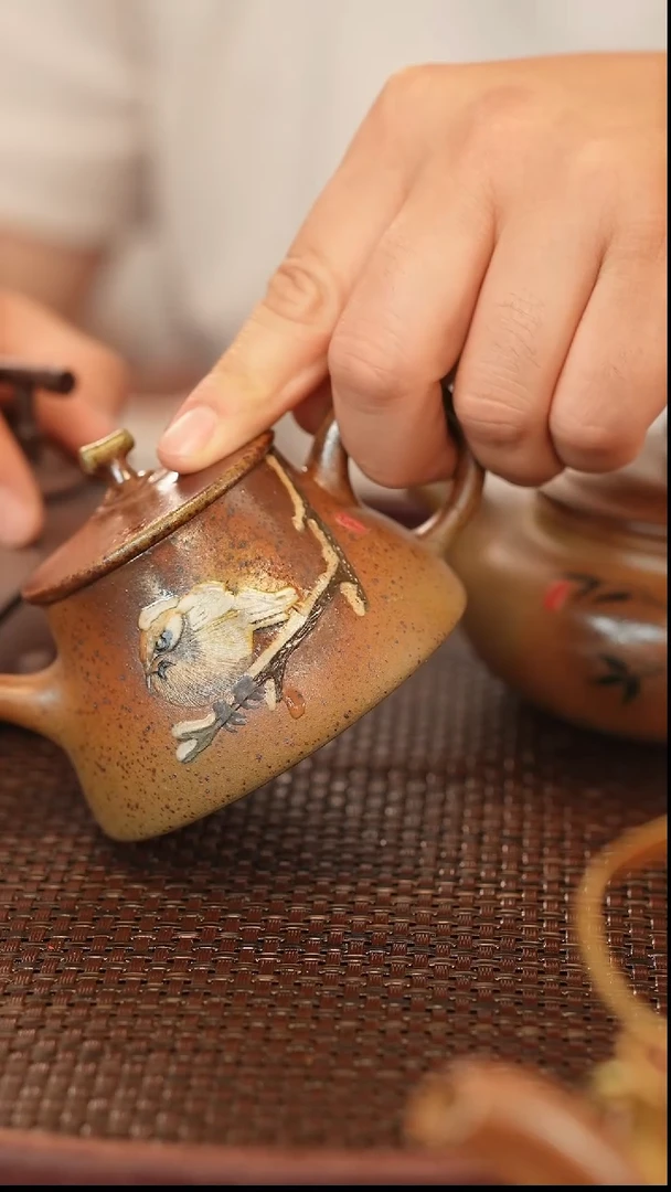 茶壶紫砂原矿手工制作