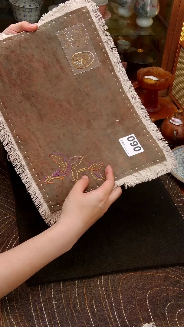 木*子Cici手作刺子绣壶垫杯垫-090