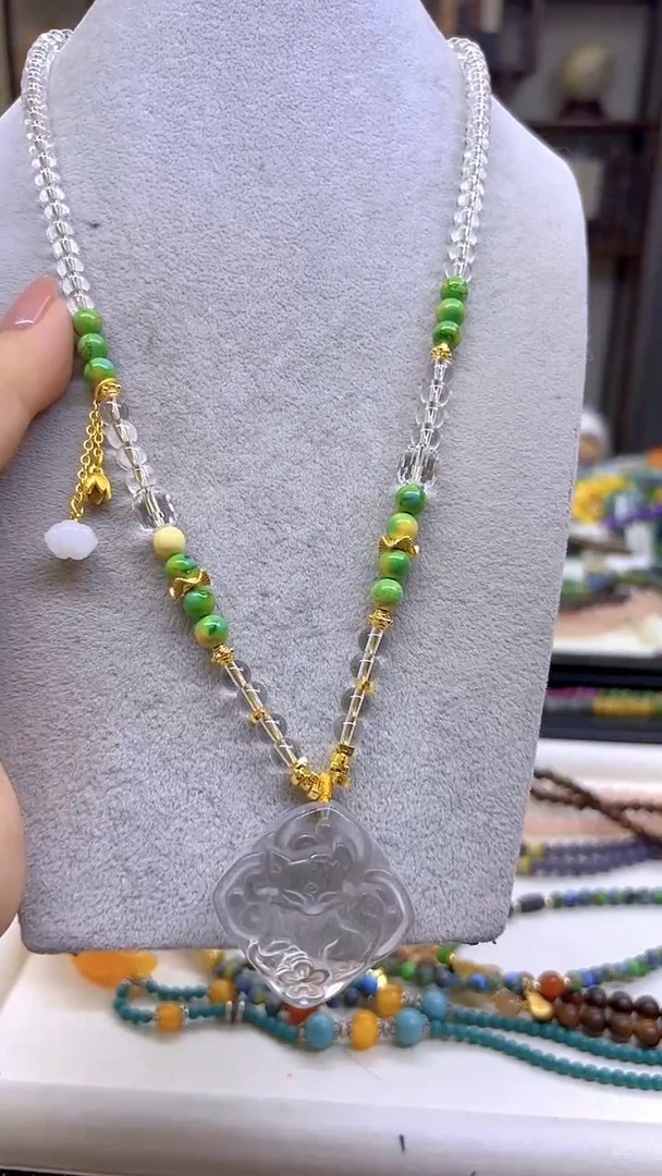 未镶嵌毛衣链水晶DIY款M726