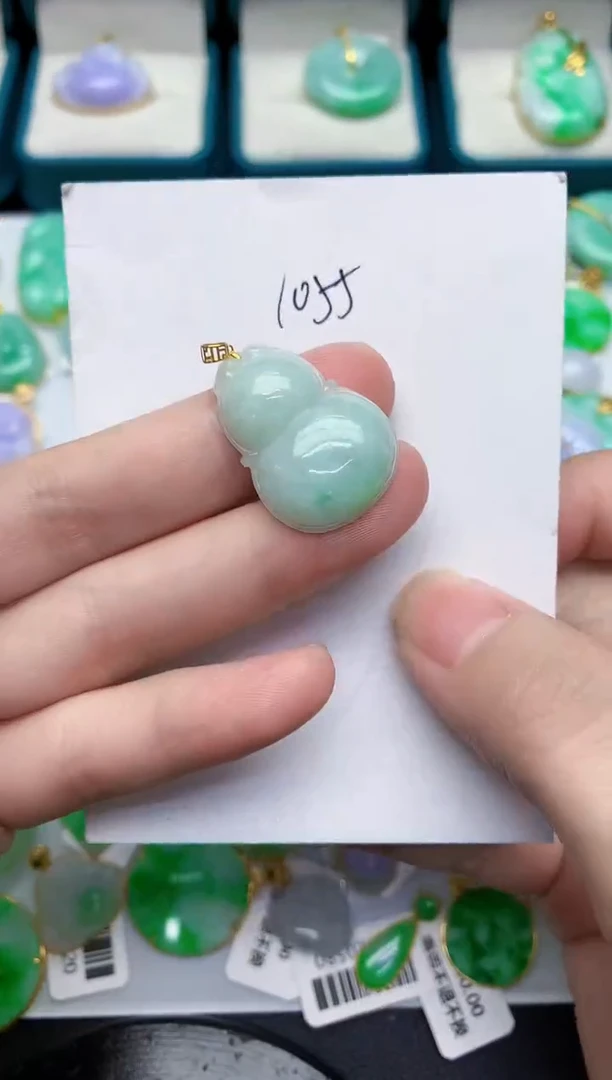 【闪购商品】翡翠颈饰18K金镶嵌000000000