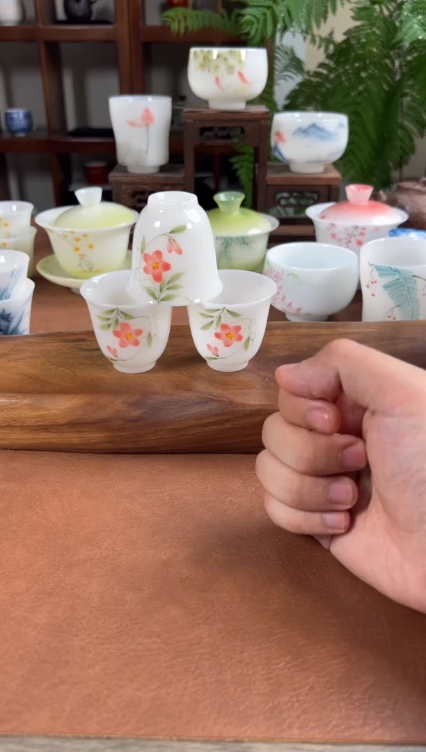 杯子优质瓷土璞玉茶具单品上新