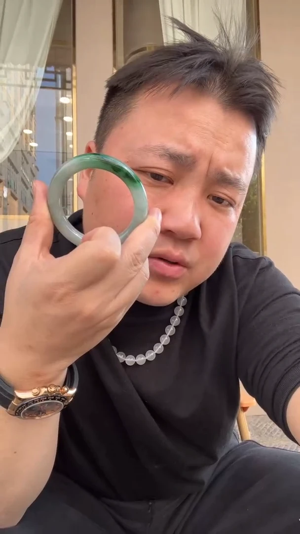 未镶嵌手镯翡翠林***?翡翠  24小时鉴赏