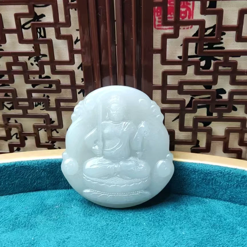 和田玉不动明王吊坠（鸡）