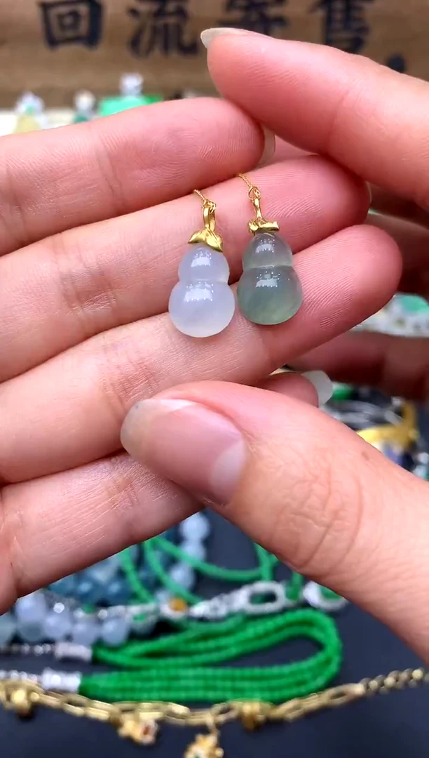 【闪购商品】翡翠耳饰18K金镶嵌59-中国好珍宝