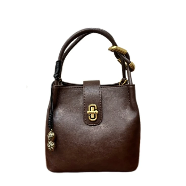 【RAIN.CUN】SD-5722-巧克力气质时尚百搭简约斜跨轻奢女包