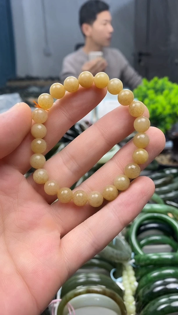 未镶嵌手镯和田玉8mm