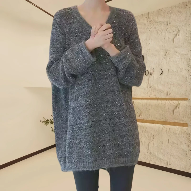 秋冬新款时尚打底设计感打底衫洋气显瘦百搭网红冬季时尚圆领毛衣