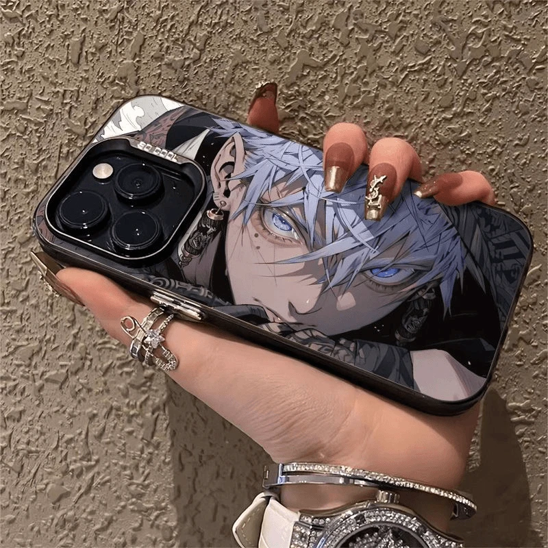 适用苹果华为/oppo/vivo/小米/一加彩色磨砂五条悟手机壳创意防摔