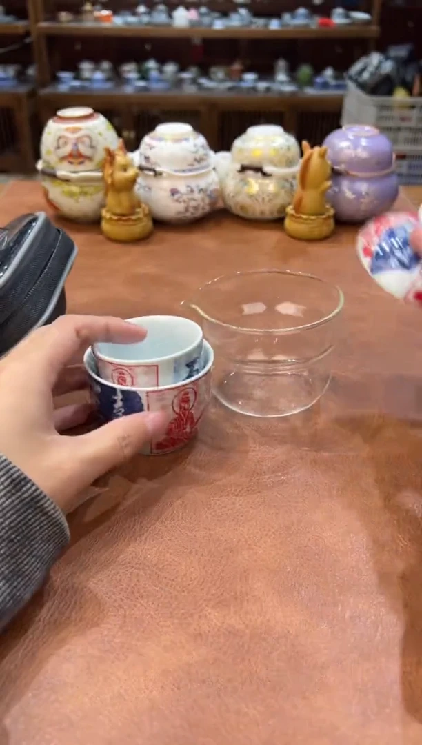 真的很便宜会开片的旅行茶具