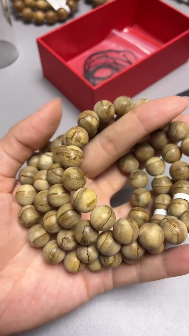沉香手串达拉干圆珠单圈1.1+虎皮多样性发其一