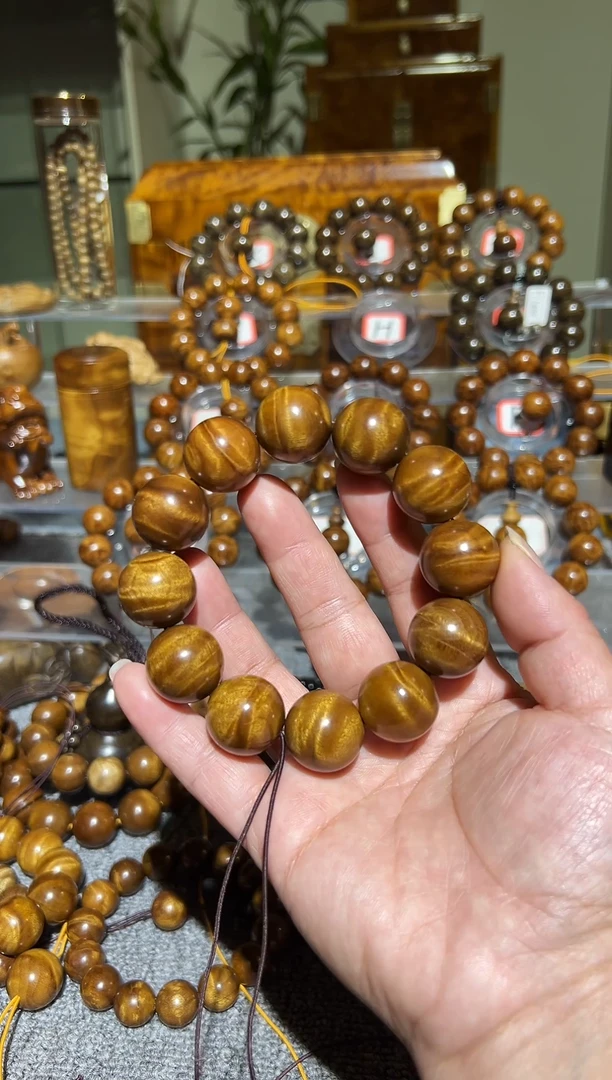 【闪购商品】楠木（金丝楠）手串/手链小叶桢楠2.0水波纹手串