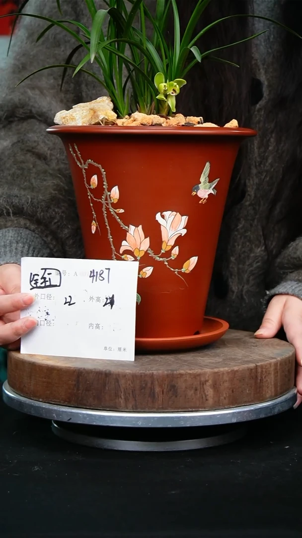 紫砂花盆4178+Z紫砂花盆&^