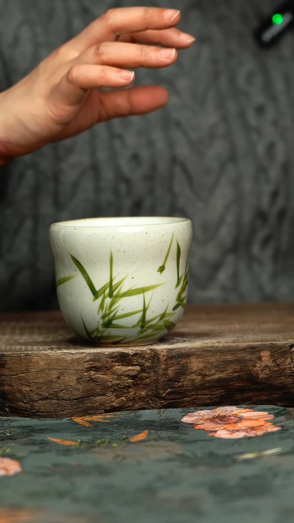 【闪购商品】杯釉下彩手工手绘同款陶器