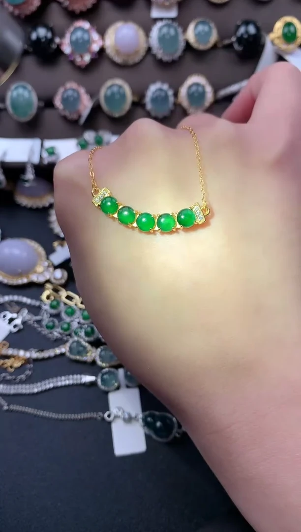 【闪购商品】翡翠戒指银S925镶嵌521412