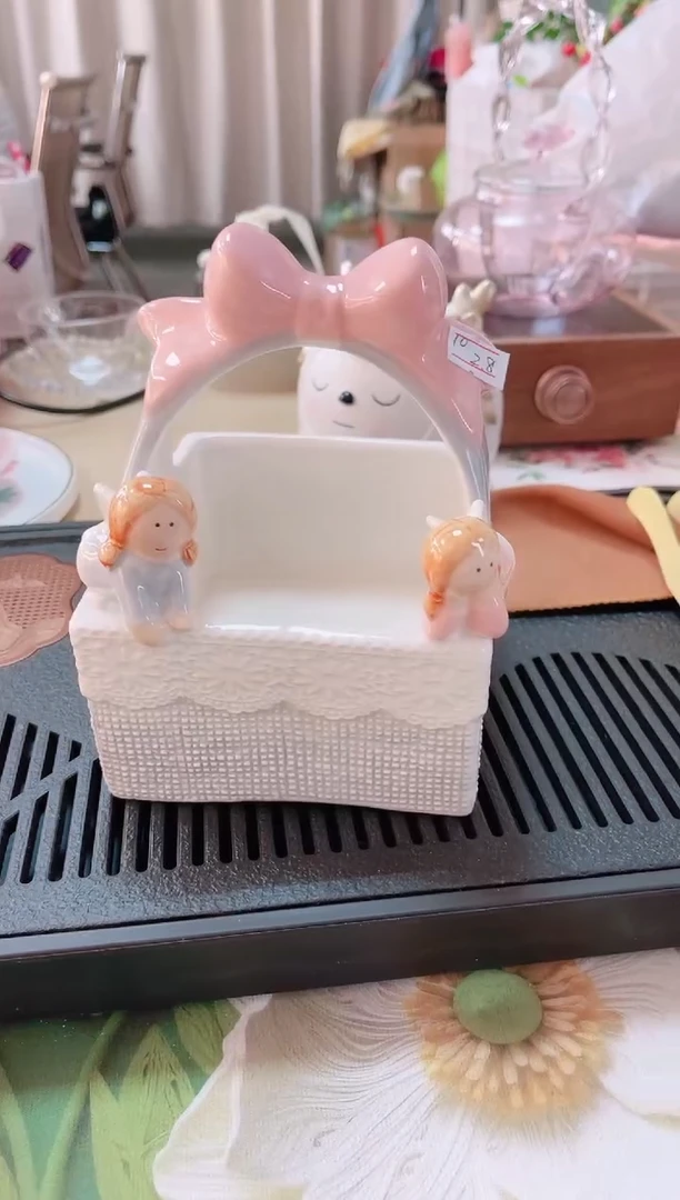 摆件品质好发货快放心拍！天使提篮