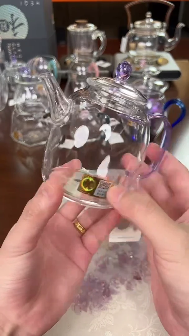 @@禾器晶彩宴臣壶浅紫色