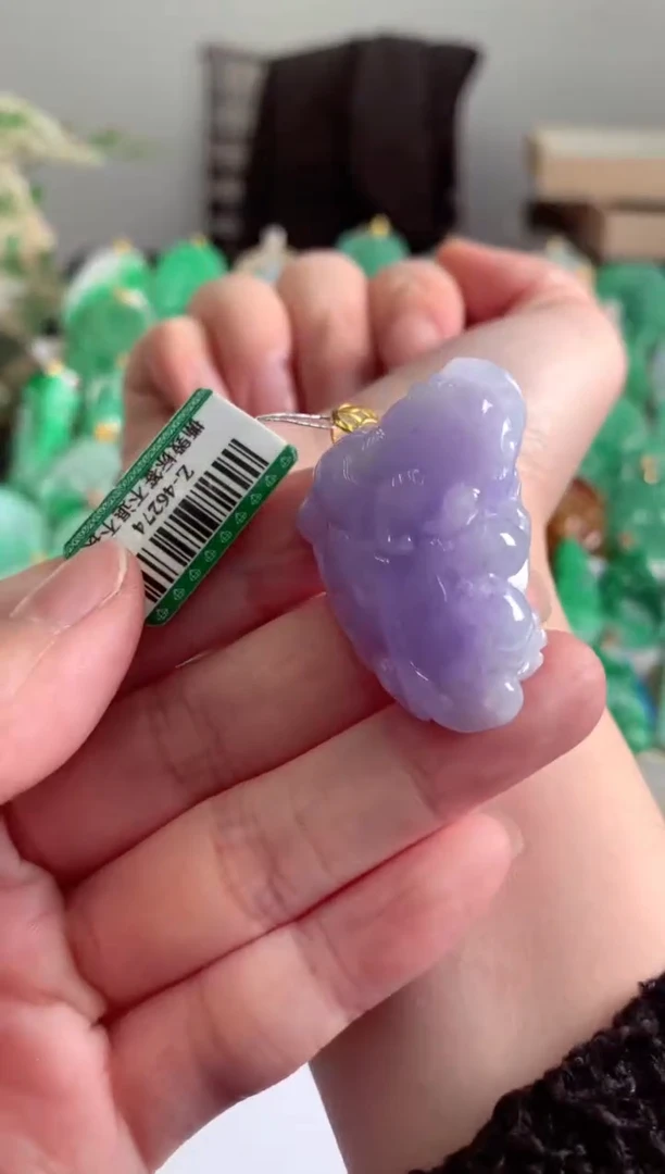 【闪购商品】翡翠吊坠(不含链)18K金镶嵌挂件