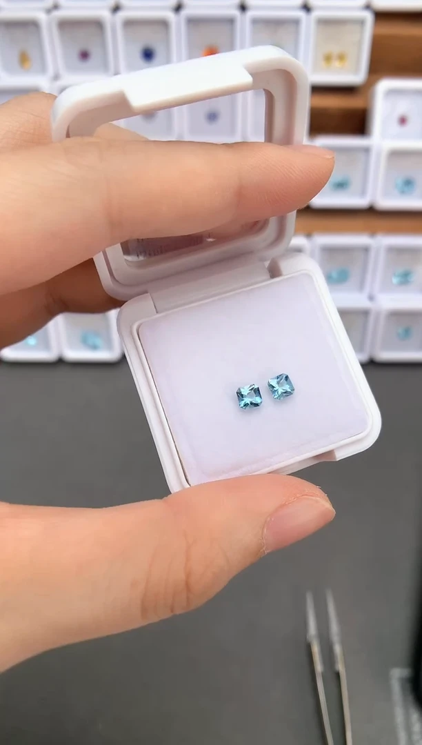 未镶嵌裸石定制海蓝宝石0.6ct