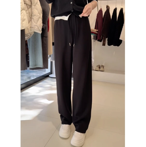 春款休闲松紧腰抽绳亲肤香蕉裤